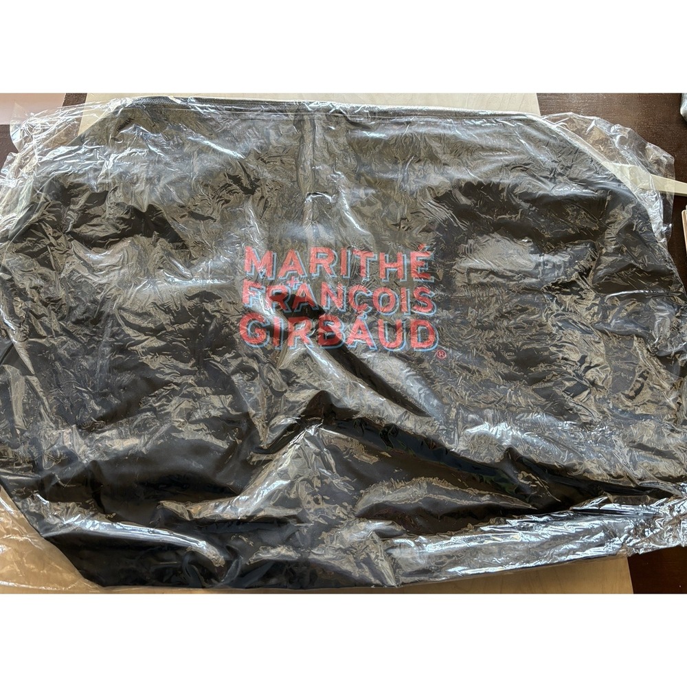 Vtg 1990s Marithe Girbaud Black Duffle Bag Y2k Nylon New in Bag Lightweight Rare